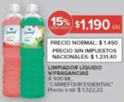 Carrefour Carrefour essential limpiador liquido v/fragancias oferta