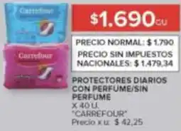 Carrefour Carrefour protectores diarios con perfume/sin perfume oferta