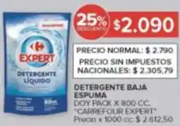 Carrefour Carrefour expert detergente baja espuma doy pack oferta