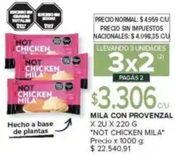 Carrefour Not chicken mila mila con provenzal oferta