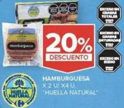 Carrefour Huella natural hamburguesa oferta