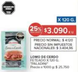 Carrefour Paladini lomo de cerdo feteado oferta