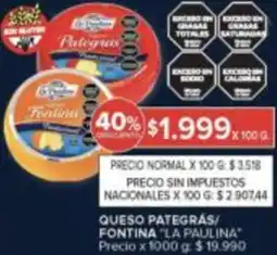 Carrefour La paulina queso pategras/ fontina oferta