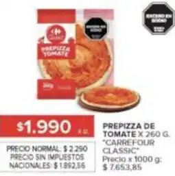 Carrefour Carrefour classic prepizza de tomate oferta