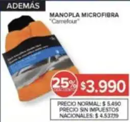Carrefour Carrefour manopla microfibra oferta