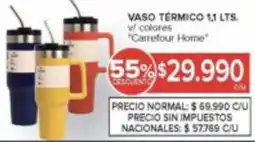 Carrefour Vaso térmico w/ colores oferta