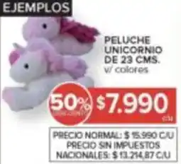 Carrefour Peluche unicornio oferta