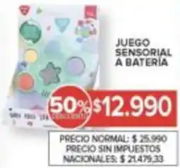Carrefour Juego sensorial a bateria oferta