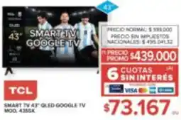 Carrefour Tcl smart tv 43" oferta