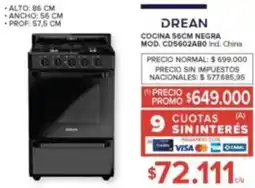 Carrefour Drean cocina negra oferta