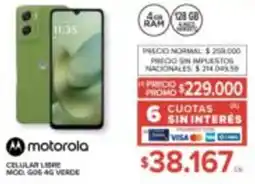 Carrefour Motorola celular libre oferta
