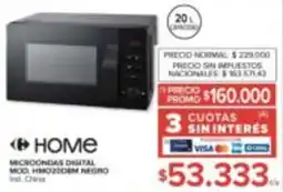 Carrefour Home microondas digital oferta