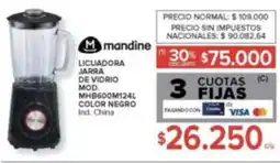 Carrefour Mandine licuadora jarra de vidrio oferta