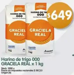 Supermercados Buenos Días Graciela real harina de trigo 000 oferta