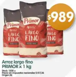 Supermercados Buenos Días Primor arroz largo fino oferta