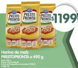 Supermercados Buenos Días Prestopronta harina de maíz oferta