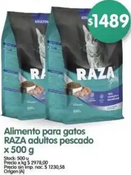 Supermercados Buenos Días Raza alimento para gatos adultos pescado oferta