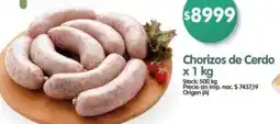 Supermercados Buenos Días Chorizos de cerdo oferta