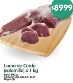 Supermercados Buenos Días Lomo de cerdo oferta