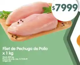 Supermercados Buenos Días Filet de pechuga de pollo oferta
