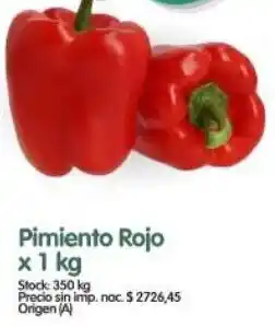 Supermercados Buenos Días Pimiento rojo oferta