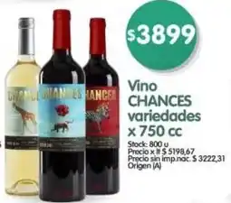 Supermercados Buenos Días Chances vino variedades oferta