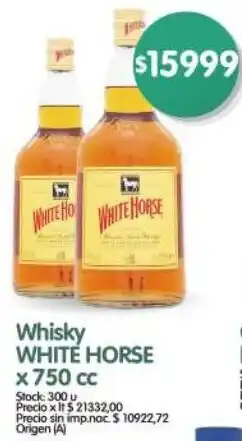 Supermercados Buenos Días White horse whisky oferta