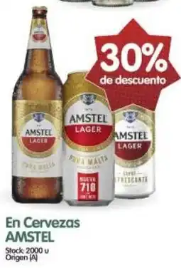 Supermercados Buenos Días Amstel en cervezas oferta