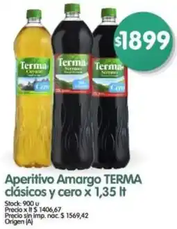 Supermercados Buenos Días Terma aperitivo amargo clásicos y cero oferta