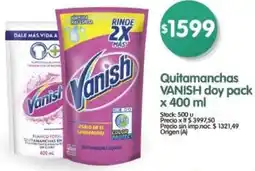 Supermercados Buenos Días Vanish quitamanchas doy pack oferta