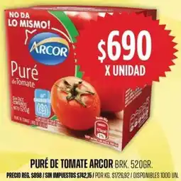 Supermercados Vea Puré de tomate arcor brk. oferta