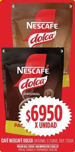 Supermercados Vea Nescafé café dolca original o suave, doy. oferta