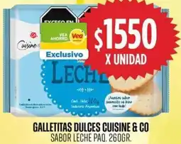 Supermercados Vea Cuisine & co galletitas dulces oferta