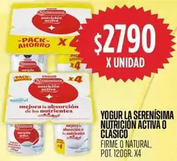 Supermercados Vea La serenísima yogur nutrición activa o clasico firme o natural, pot. oferta