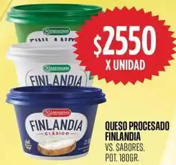 Supermercados Vea La serenisima queso procesado finlandia vs. sabores, pot. oferta