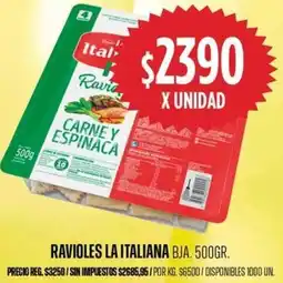 Supermercados Vea La italiana ravioles bja. oferta