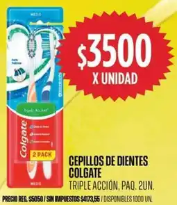 Supermercados Vea Colgate cepillos de dientes triple acción, paq. oferta