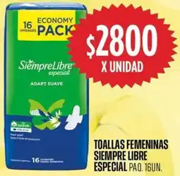 Supermercados Vea Siempre libre toallas femeninas especial paq. oferta