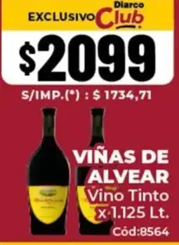 Diarco VIÑAS DE ALVEAR Vino Tinto oferta