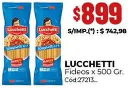 Diarco Lucchetti fideos oferta