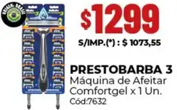 Diarco Gillette prestobarba 3 máquina de afeitar comfortgel oferta