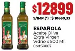 Diarco Española aceite oliva extra virgen vidrio oferta