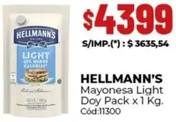 Diarco Hellmann's mayonesa light doy pack oferta