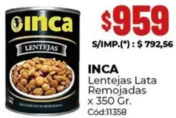 Diarco Inca lentejas lata remojadas oferta