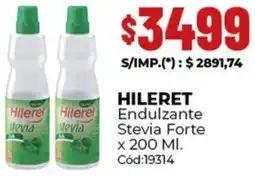 Diarco Hileret endulzante stevia forte oferta
