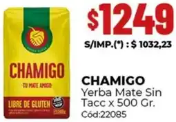 Diarco Chamigo yerba mate sin tacc oferta