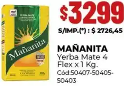 Diarco Mañanita yerba mate 4 flex oferta
