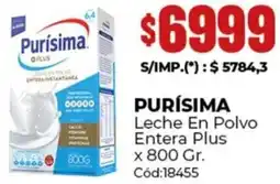 Diarco Purísima leche en polvo entera plus oferta
