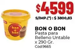 Diarco Bon o bon pasta para relleno untable oferta