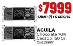 Diarco Águila chocolate 70% cacao oferta